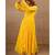 Yellow Chiffon Lehenga And Choli With Dupatta