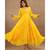 Yellow Chiffon Lehenga And Choli With Dupatta