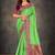 Light green woven banarasi silk saree with blouse