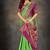 Light green woven banarasi silk saree with blouse