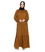 Party wear fashionable Dress -Mustard Brown