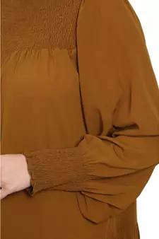 Party wear fashionable Dress -Mustard Brown