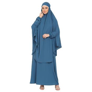 BT- Two Piece Jilbab combo in French Blue 1