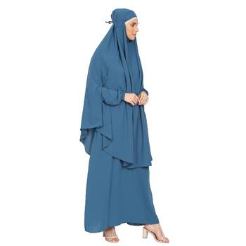 BT- Two Piece Jilbab combo in French Blue 3