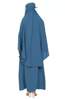 BT- Two Piece Jilbab combo in French Blue