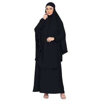 BT- Two Piece Jilbab combo in Black 1
