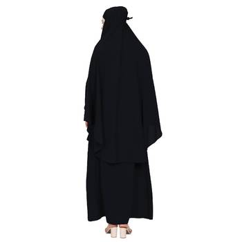BT- Two Piece Jilbab combo in Black 4
