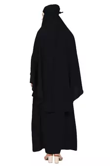 BT- Two Piece Jilbab combo in Black