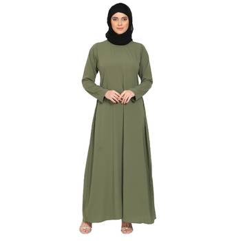 A-line inner abaya- Jade Green 1