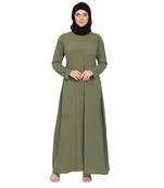 A-line inner abaya- Jade Green