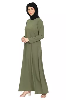 A-line inner abaya- Jade Green