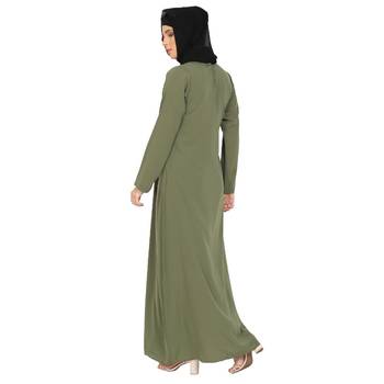 A-line inner abaya- Jade Green 4