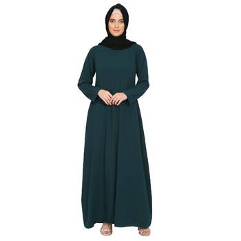 A-line inner abaya- Bottle Green 1