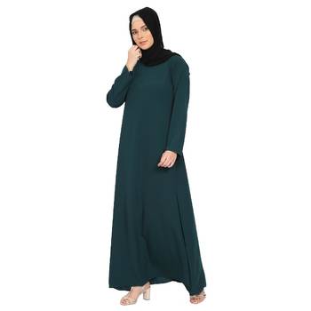 A-line inner abaya- Bottle Green 3