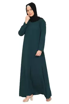 A-line inner abaya- Bottle Green