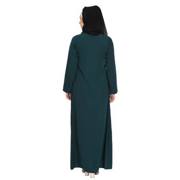 A-line inner abaya- Bottle Green 4