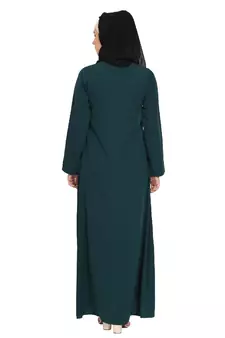 A-line inner abaya- Bottle Green