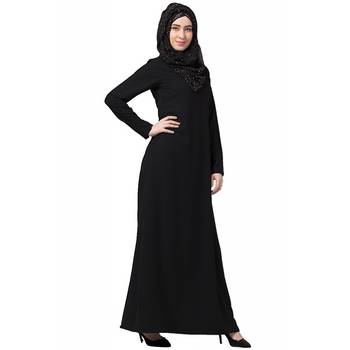 A-line inner abaya-Black 2