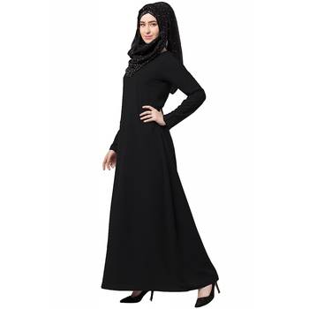 A-line inner abaya-Black 3