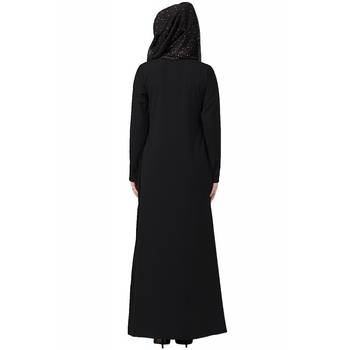 A-line inner abaya-Black 4