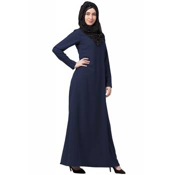A-line inner abaya-Navy Blue 3