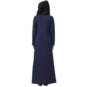 A-line inner abaya-Navy Blue 4