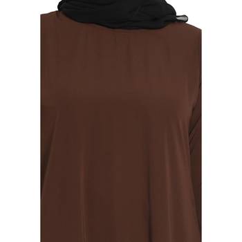 A-line inner abaya- Dark Brown 5