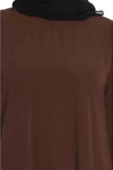 A-line inner abaya- Dark Brown