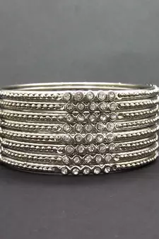 Silver bangles-and-bracelets