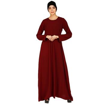 A-line inner abaya-Maroon 1