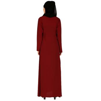 A-line inner abaya-Maroon 3