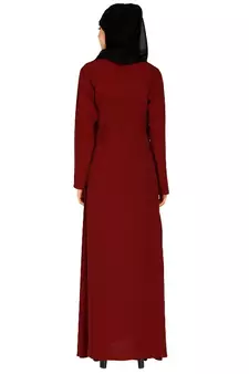 A-line inner abaya-Maroon