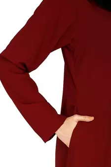 A-line inner abaya-Maroon
