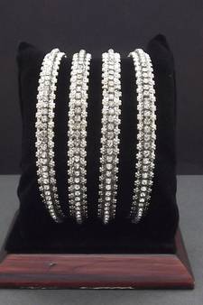 Silver bangles-and-bracelets