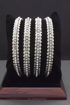 Silver bangles-and-bracelets