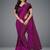 Magenta woven lycra saree with blouse