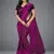 Magenta woven lycra saree with blouse