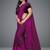 Magenta woven lycra saree with blouse