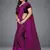 Magenta woven lycra saree with blouse