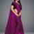 Magenta woven lycra saree with blouse