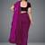 Magenta woven lycra saree with blouse
