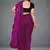 Magenta woven lycra saree with blouse