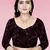 Magenta woven lycra saree with blouse