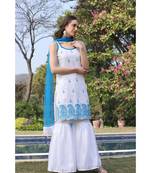 Embroidered kota kurti set with attached lining (set of 3)