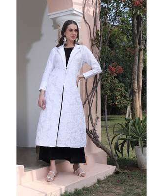Full embroidered jaal chikankari jacket/shrug 1
