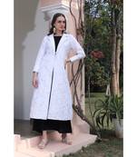 Full embroidered jaal chikankari jacket/shrug