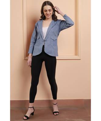 Cotton handloom blue color jacket 1