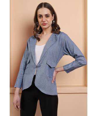 Cotton handloom blue color jacket 2