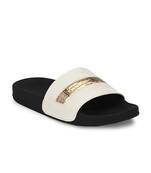 Zorik White Synthetic Leather Comfort Foam Casual Slides/Flip Flop For Women's