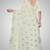 Cream embroidered georgette saree with blouse